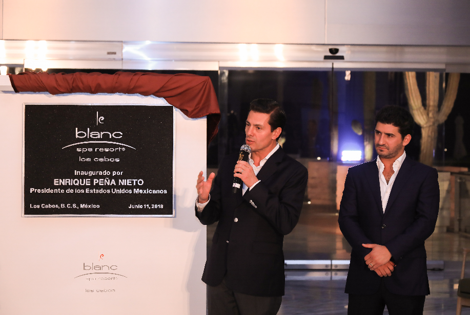 Mexican President Enrique Pena Nieto Inaugurates Le Blanc Spa Resort
