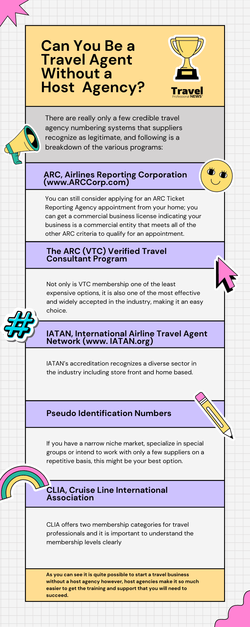 Can You Be a Travel Agent  Without a Host Agency?